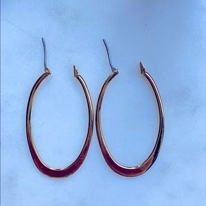 Gold hoop earrings